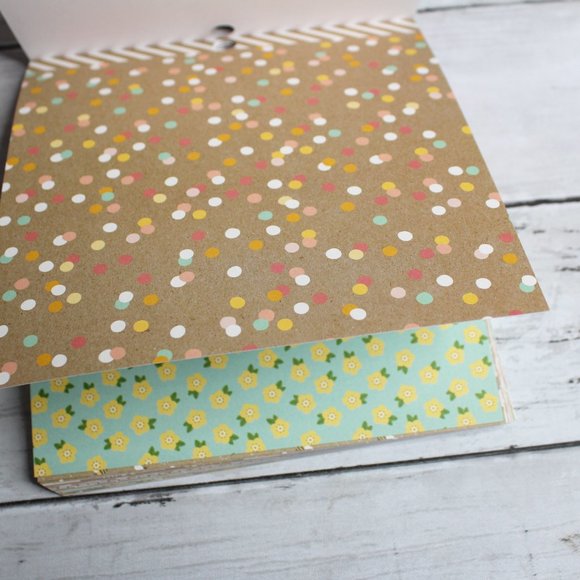 Pebbles Scrapbook Cardstock Paper Pad 6" x 6" Spring Fling 36 Sheets - Picture 8 of 14